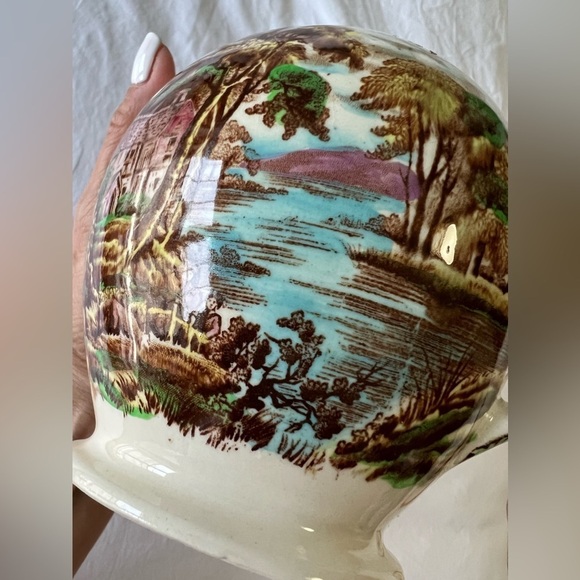 Vintage Sadler English China | The Old Mill Cream Pitcher | Vibrant - Picture 8 of 8